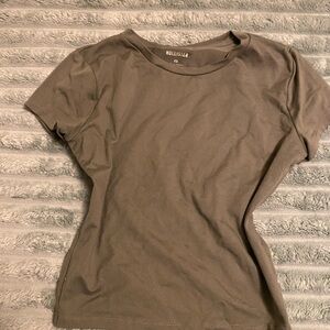 Hollister Women's Taupe Short Sleeve Tee